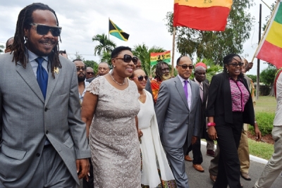 Minister Grange Welcomes Prince Sahle – Selassie to Jamaica on the 50th Anniversary of His Grandfather’s Visit