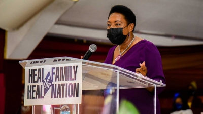 The Honourable Olivia Grange, CD, MP