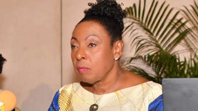 Minister of Culture, Gender, Entertainment and Sport, the Honourable Olivia Grange, addresses members of the National Council on Reparation